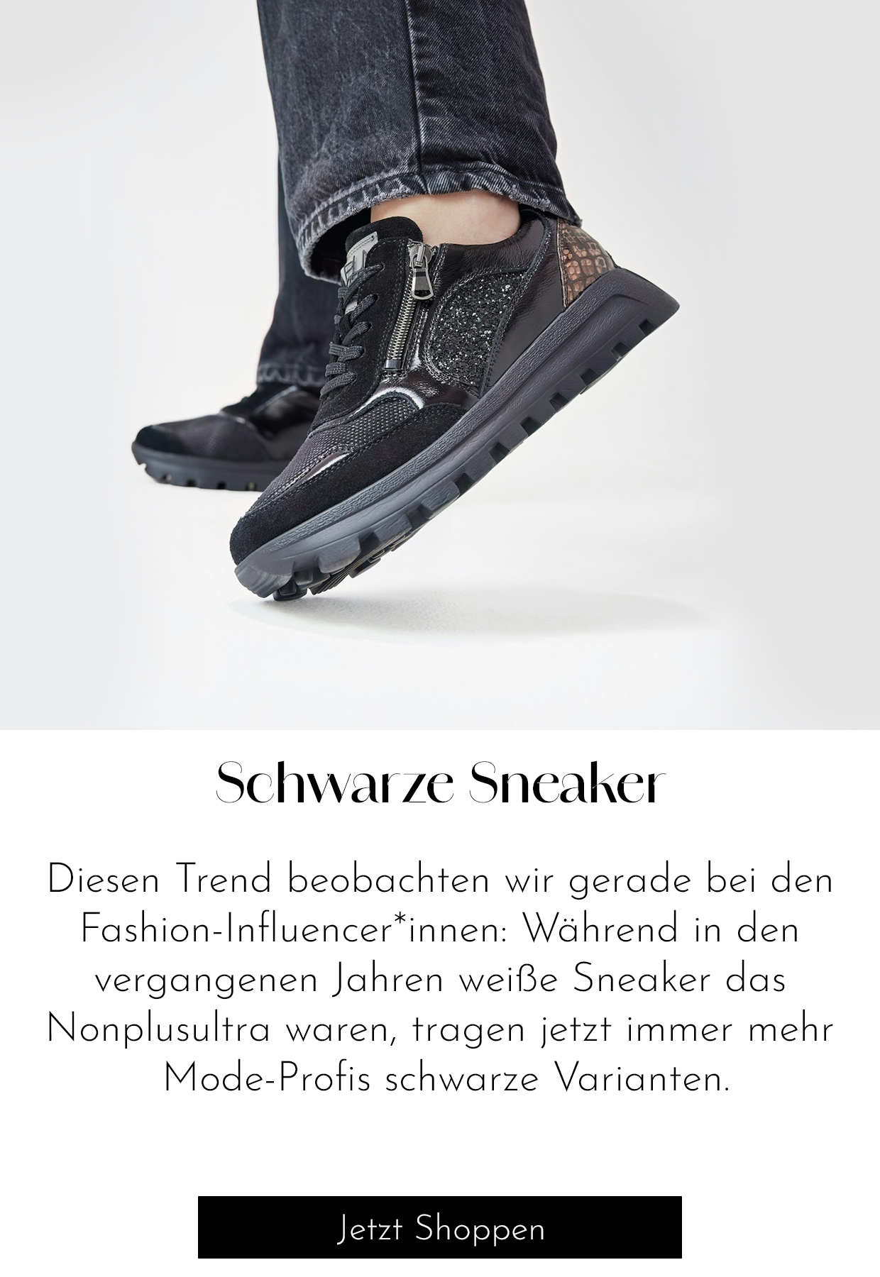 Schwarze Sneaker